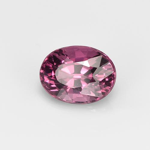Espinela Rosado magenta intenso natural de 0.93 ct, Corte Óvalo, VS