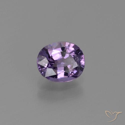 Espinela Violeta oscuro natural de 1.05 ct, Ovalada, VS-SI
