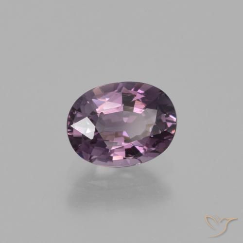 Espinela Violeta oscuro natural de 1.14 ct, Ovalada, VS