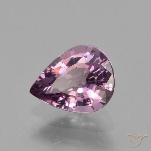 Espinela Violeta grisáceo natural de 1.05 ct, En forma de pera, VS