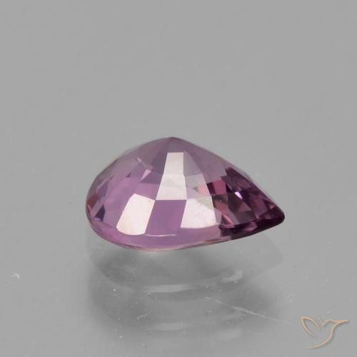 Espinela Violeta grisáceo natural de 1.05 ct, En forma de pera, VS