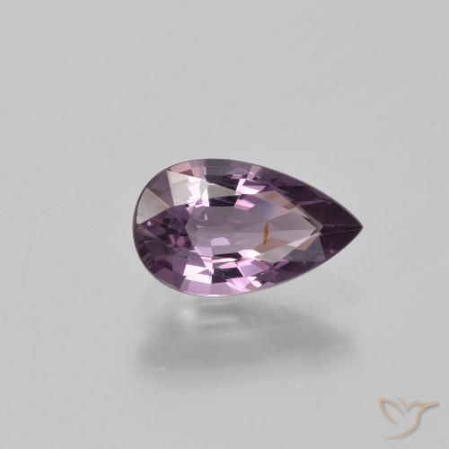 1.26ct Natural Violeta grisáceo espinela, En forma de pera, VS-SI