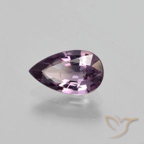 Espinela Violeta grisáceo natural de 1.26 ct, En forma de pera, VS-SI