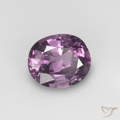 Espinela Violeta oscuro natural de 1.00 ct, Ovalada, VS