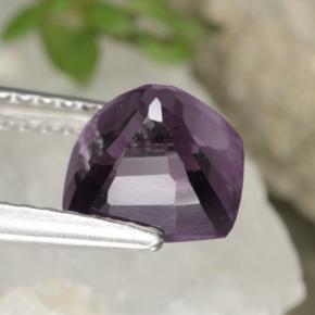 Espinela púrpura natural de 2,00 ct, corte cojín, VVS-VS