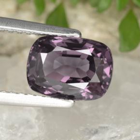 Espinela Púrpura oscuro natural de 1.99 ct, Corte Cojín, VVS-VS