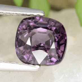 Espinela Violeta baya natural de 1.93 ct, Corte Cojín, VS