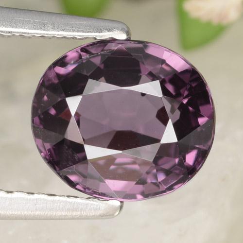 Espinela púrpura natural de 2,03 ct, corte óvalo, VVS-VS