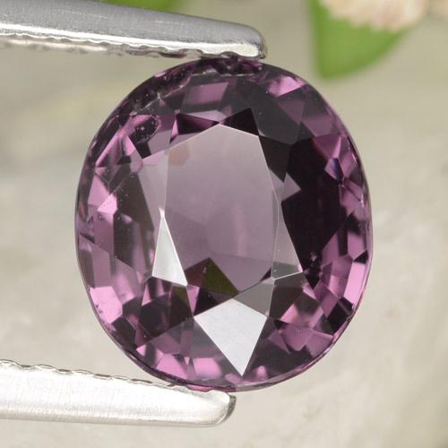 Espinela púrpura natural de 2,03 ct, corte óvalo, VVS-VS
