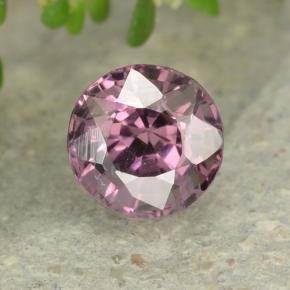 Espinela púrpura natural de 0,73 ct, corte redondo, VVS-VS