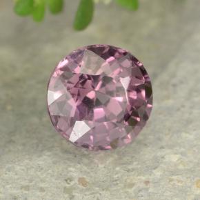 Espinela púrpura natural de 0,73 ct, corte redondo, VVS-VS