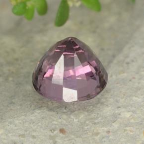 Espinela púrpura natural de 0,73 ct, corte redondo, VVS-VS