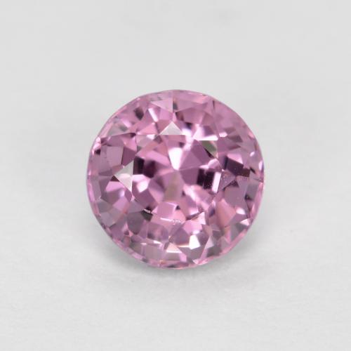 Espinela púrpura natural de 0,72 ct, corte redondo, VVS-VS