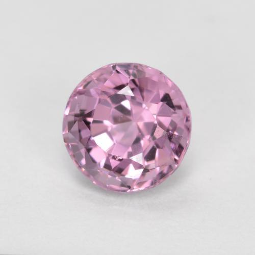 Espinela púrpura natural de 0,72 ct, corte redondo, VVS-VS