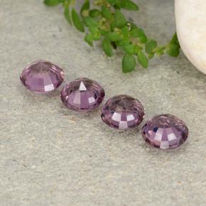Gemas de espinela púrpura natural de 2,32 ct, corte redondo, VVS-VS