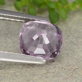 Espinela Púrpura uva muy claro natural de 1.26 ct, Forma Cojín, VVS