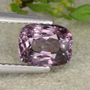 Espinela púrpura natural de 1,51 ct, corte cojín, VVS-VS