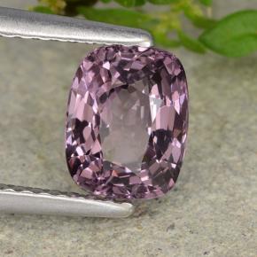 Espinela púrpura natural de 1,51 ct, corte cojín, VVS-VS