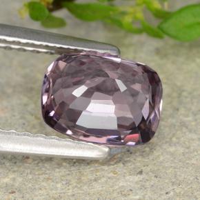 Espinela púrpura natural de 1,51 ct, corte cojín, VVS-VS