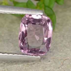 Espinela Púrpura gris natural de 1.39 ct, Forma Cojín, VVS-VS