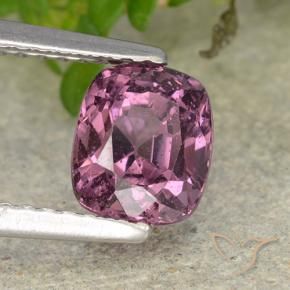 Espinela Púrpura medio natural de 1.71 ct, Forma Cojín, VS