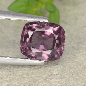 Espinela púrpura natural de 1,81 ct, corte cojín, VVS-VS