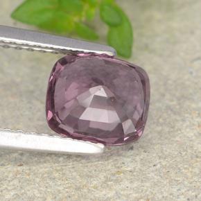 Espinela púrpura natural de 1,81 ct, corte cojín, VVS-VS