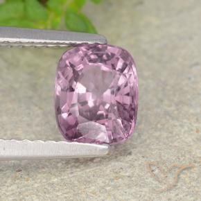 Espinela Púrpura gris natural de 1.58 ct, Forma Cojín, VVS-VS
