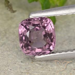 Espinela Púrpura claro natural de 1.04 ct, Forma Cojín, VVS-VS
