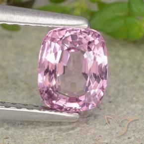 Espinela Rosado-púrpura claro natural de 1.22 ct, Corte Cojín, VVS-VS
