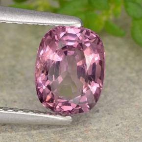 Espinela púrpura natural de 1,29 ct, corte cojín, VVS-VS