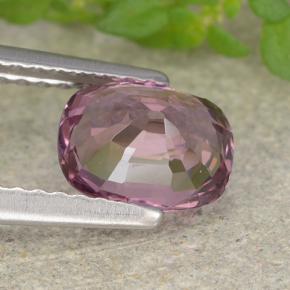 Espinela púrpura natural de 1,29 ct, corte cojín, VVS-VS