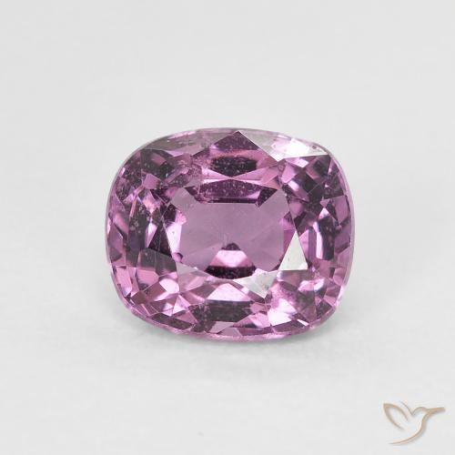 1.18ct Natural Medium Dark-Violet espinela, Forma Cojín, VVS-VS