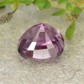 Espinela Púrpura medio natural de 1.26 ct, Forma Cojín, VVS-VS
