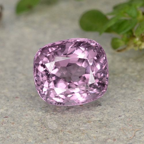 1.22ct Natural Púrpura violeta rosáceo espinela, Forma Cojín, VVS-VS, Photo A