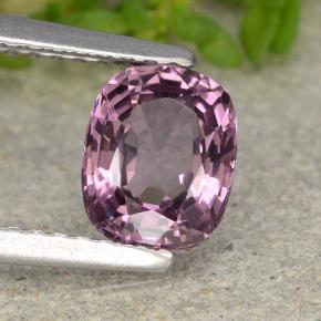 Espinela púrpura natural de 1,14 ct, corte cojín, VVS
