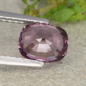 Espinela púrpura natural de 1,14 ct, corte cojín, VVS