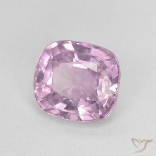 Espinela Rosado-púrpura claro natural de 1.25 ct, Forma Cojín, VVS-VS