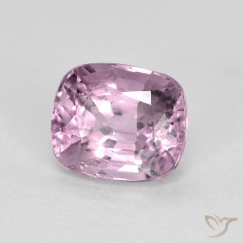 Espinela Púrpura claro natural de 1.17 ct, Forma Cojín, VVS