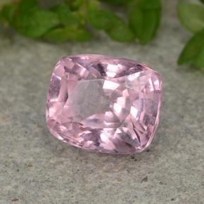 Espinela púrpura natural de 1,57 ct, corte cojín, VS
