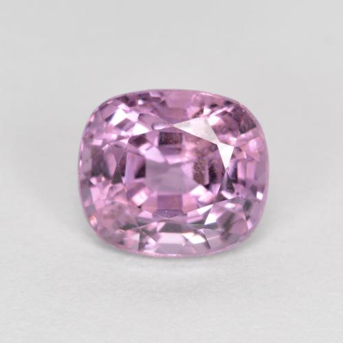 Espinela Púrpura claro medio natural de 1.22 ct, Corte Cojín, VS