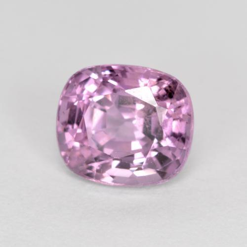 Espinela Púrpura claro medio natural de 1.22 ct, Corte Cojín, VS