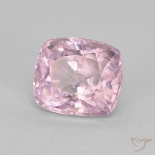 Espinela rosa natural de 1,70 ct, corte cojín, VVS-VS