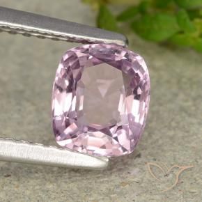 Espinela Púrpura rosáceo claro natural de 1.18 ct, Forma Cojín, VVS-VS