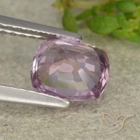 Espinela Púrpura rosáceo claro natural de 1.18 ct, Forma Cojín, VVS-VS