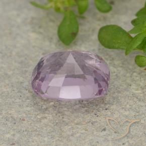 Espinela Púrpura rosáceo muy claro natural de 1.29 ct, Forma Cojín, VS
