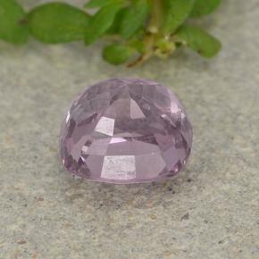 Espinela púrpura natural de 1,52 ct, corte cojín, VS