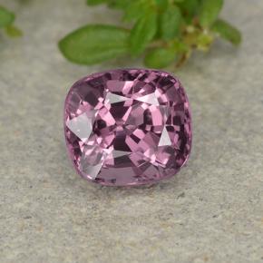 Espinela púrpura natural de 1,29 ct, corte cojín, VVS-VS