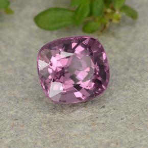 Espinela púrpura natural de 1,29 ct, corte cojín, VVS-VS