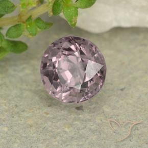 Espinela Púrpura medio natural de 0.76 ct, Redondo, VS
